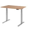 Hammerbacher VXDKB Elektrisch hoogteverstelbaar Zit-sta-bureau Walnoot C-Voet 1.200 (B) x 800 (D) x 1.290 (H) mm Spaanplaat, Staal