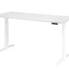Hammerbacher VXDKB Elektrisch hoogteverstelbaar Zit-sta-bureau Wit C-Voet 1.800 (B) x 800 (D) x 1.290 (H) mm Spaanplaat, Staal