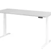 Hammerbacher VXDKB Elektrisch hoogteverstelbaar Zit-sta-bureau Grijs C-Voet 1.800 (B) x 800 (D) x 1.290 (H) mm Spaanplaat, Staal