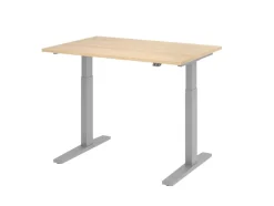 Hammerbacher VXMKA Elektrisch hoogteverstelbaar Zit-sta-bureau Eiken C-Voet 1,200 (B) x 800 (D) x 1,200 (H) mm Spaanplaat, Staal