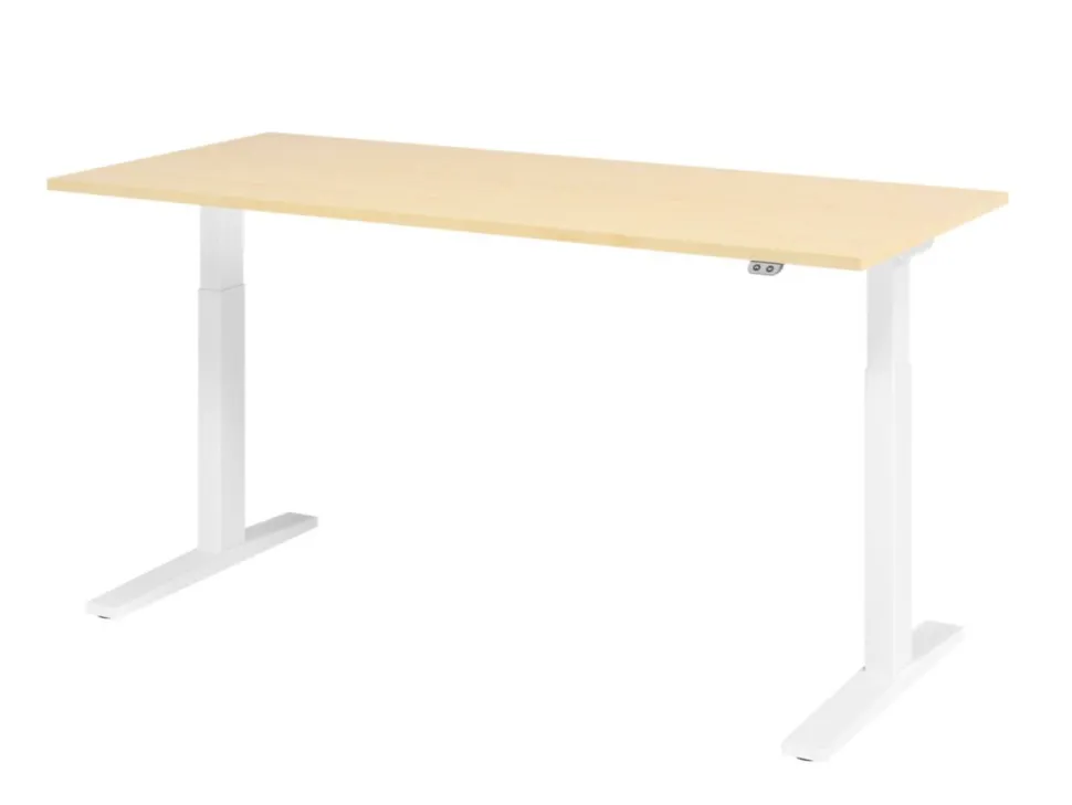 Hammerbacher VXMKA Elektrisch hoogteverstelbaar Zit-sta-bureau Ahorn C-Voet 1,800 (B) x 800 (D) x 1,200 (H) mm Spaanplaat, Staal