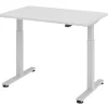Hammerbacher XMST VXMST Elektrisch hoogteverstelbaar Zit-sta-bureau Rechthoekig Grijs T-Voet 1,200 (B) x 800 (D) x 1,200 (H) mm Spaanplaat, Staal