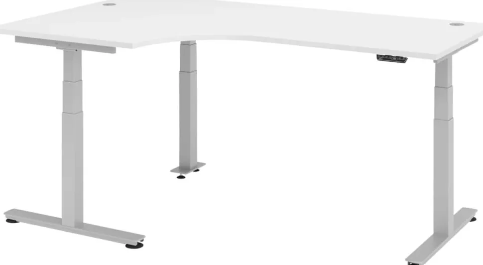 Hammerbacher Zit-sta bureau XDSM82/W/S Wit 2.000 x 1.200 x 635 mm