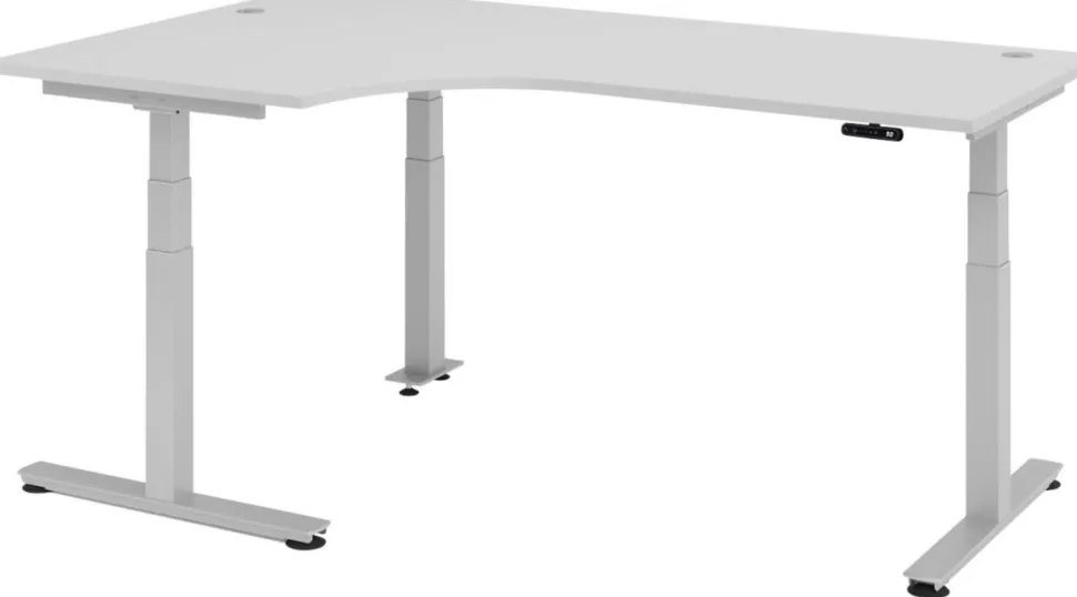 Hammerbacher Zit-sta bureau Hammerbacher Grijs 2.000 x 1.200 x 635 mm