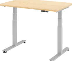 Hammerbacher Zit-sta bureau XDSM12/3/S Esdoorn 1.200 x 800 x 635 mm