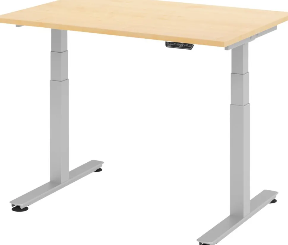 Hammerbacher Zit-sta bureau XDSM12/3/S Esdoorn 1.200 x 800 x 635 mm
