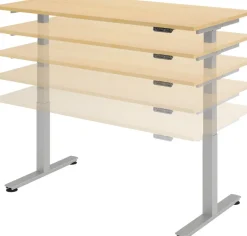 Hammerbacher Zit-sta bureau Ergonomic Aktiv XDSM Esdoorn 1.600 x 800 x 635 mm