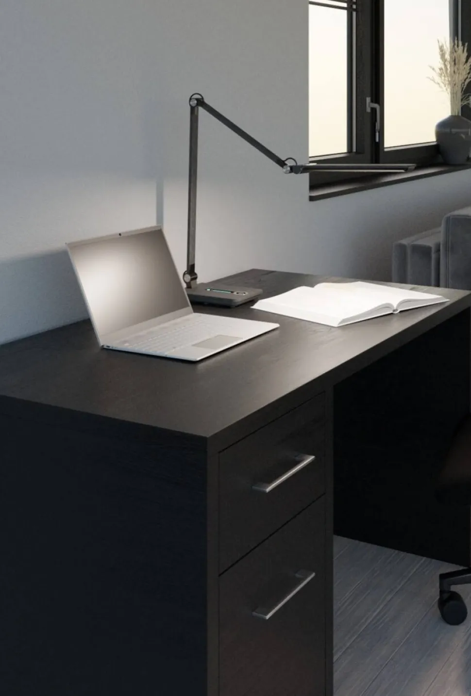 Hansa Wave Bureaulamp LED Grijs AC 760 mm