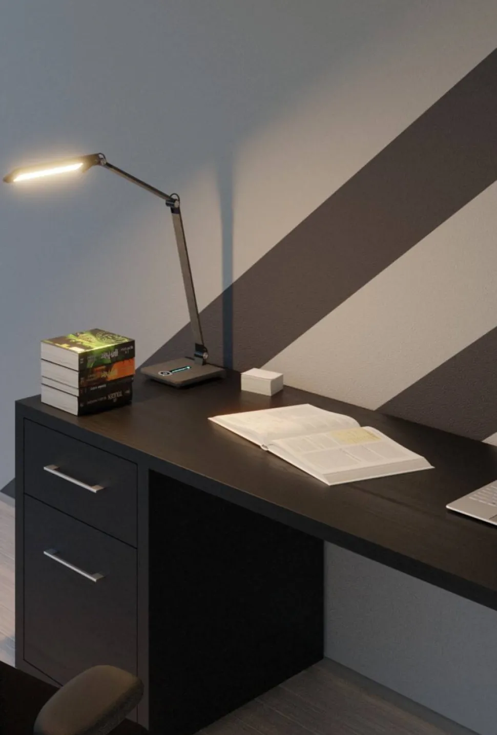 Hansa Wave Bureaulamp LED Grijs AC 760 mm