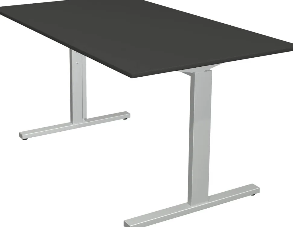 Kerkmann Form 2 Bureau Rechthoekig Antraciet T-Voet 1.400 (B) x 800 (D) x 820 (H) mm