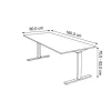 Kerkmann Form 2 Bureau Rechthoekig Wit T-Voet 1.800 (B) x 800 (D) x 820 (H) mm