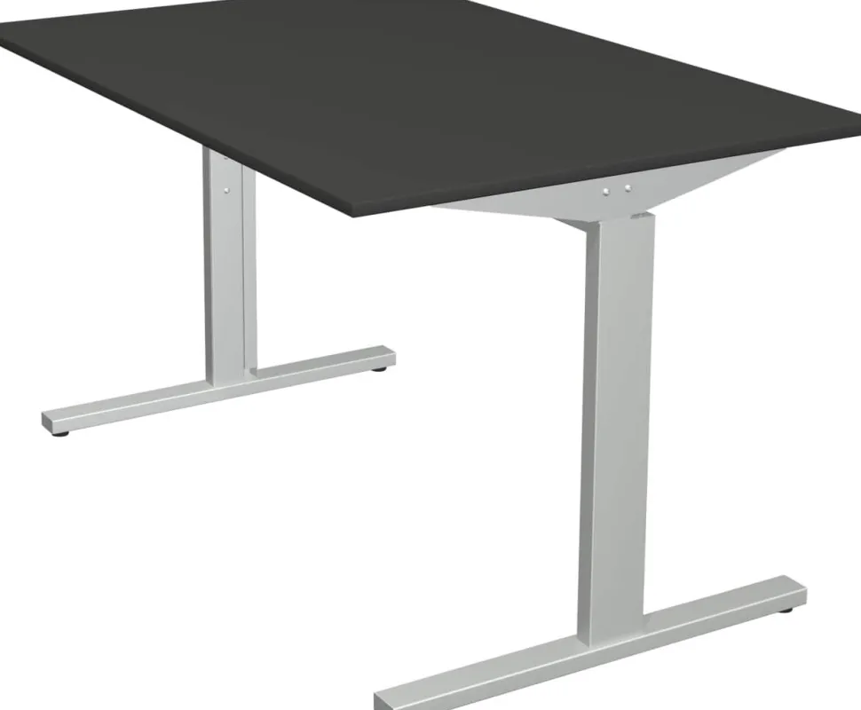 Kerkmann Form 2 Bureau Rechthoekig Antraciet T-Voet 1.200 (B) x 800 (D) x 820 (H) mm