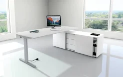 Kerkmann Form 2 Bureau Rechthoekig Antraciet T-Voet 1.800 (B) x 800 (D) x 820 (H) mm