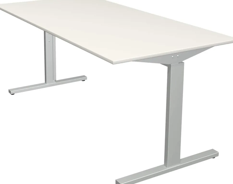 Kerkmann Form 2 Bureau Rechthoekig Wit T-Voet 1.600 (B) x 800 (D) x 820 (H) mm