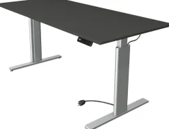 Kerkmann Move 3 Tube Zit-sta-bureau Rechthoekig Antraciet T-Voet 1.800 (B) x 800 (D) x 1.200 (H) mm