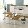 Kerkmann Move 3 Tube Zit-sta-bureau Rechthoekig Grafiet T-Voet 1.800 (B) x 800 (D) x 1.200 (H) mm