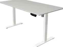 Kerkmann Move 1 Zit-sta-bureau Rechthoekig Lichtgrijs T-Voet 1.600 (B) x 800 (D) x 1.230 (H) mm Melamine, staal