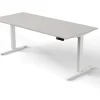 Kerkmann Move 3 Zit-sta-bureau Rechthoekig Lichtgrijs T-Voet 1,800 (B) x 800 (D) x 1.200 (H) mm Hout