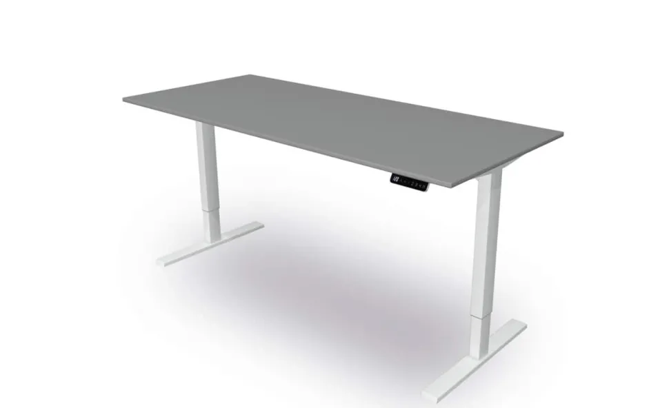 Kerkmann Move 3 Zit-sta-bureau Rechthoekig Grafiet T-Voet 1,800 (B) x 800 (D) x 1.200 (H) mm Hout