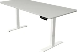 Kerkmann Move 1 Zit-sta-bureau Rechthoekig Lichtgrijs T-Voet 1.800 (B) x 800 (D) x 1.230 (H) mm Melamine, staal