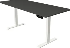 Kerkmann Move 1 Zit-sta-bureau Rechthoekig Antraciet T-Voet 1.800 (B) x 800 (D) x 1.230 (H) mm Melamine, staal