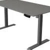 Kerkmann Move 1 Zit-sta-bureau Rechthoekig Grafiet T-Voet 1.400 (B) x 800 (D) x 1.230 (H) mm