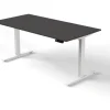 Kerkmann Move 3 Zit-sta-bureau Rechthoekig Antraciet T-Voet 1,600 (B) x 800 (D) x 1.200 (H) mm Hout