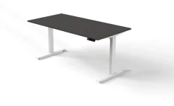 Kerkmann Move 3 Zit-sta-bureau Rechthoekig Antraciet T-Voet 1,600 (B) x 800 (D) x 1.200 (H) mm Hout