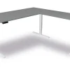 Kerkmann Move 3 Zit-sta-bureau Vrije vorm Grafiet T-Voet 1,800 (B) x 1,800 (D) x 1.200 (H) mm Hout