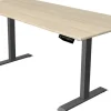 Kerkmann Move 1 Zit-sta-bureau Rechthoekig Ahorn T-Voet 1.800 (B) x 800 (D) x 1.230 (H) mm Melamine, staal