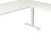 Kerkmann Move4 Elektrisch hoogteverstelbaar Zit-sta-bureau Wit T-voet 1800 (B) x 1.800 (D) x 1290 (H) mm Hout, Metaal