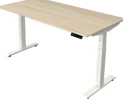Kerkmann Move4 Elektrisch hoogteverstelbaar Zit-sta-bureau Esdoorn T-voet 1600 (B) x 800 (D) x 1290 (H) mm Hout, Metaal