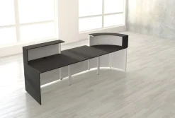 Kerkmann Receptietafel Antraciet, wit 2.800 x 950 x 1.100 mm