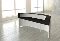 Kerkmann Receptietafel Antraciet, wit 2.600 x 800 x 1.100 mm