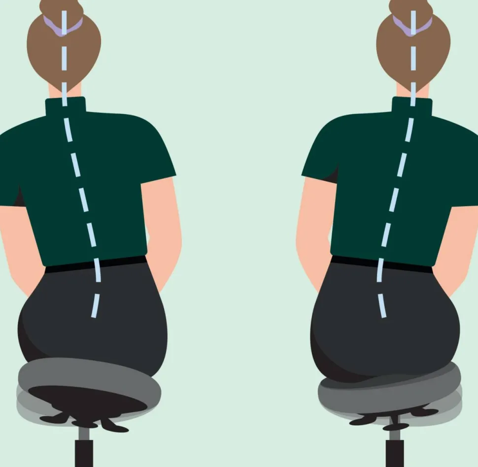 Leitz Ergo Actieve Zitkruk 6577 Ergonomische met Wieltjes en Comfort Wiebelkussen, Grijs, zwart