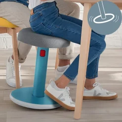 Leitz Ergo Cosy Actieve zit-sta-kruk 6518 In hoogte verstelbaar 46 - 79 cm Tot 110 kg Blauw