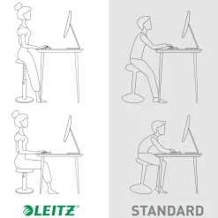 Leitz Ergo Cosy Actieve zit-sta-kruk 6518 In hoogte verstelbaar 46 - 79 cm Tot 110 kg Blauw