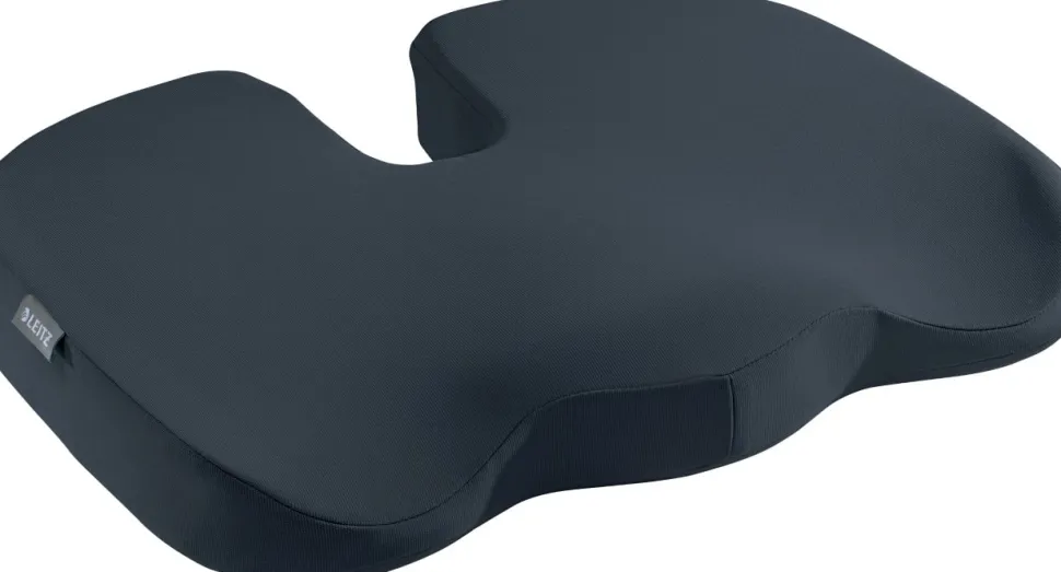 Leitz Ergo Cosy Ergonomisch stoelkussen 5284 van Schuim met wasbare hoes 455 x 75 x 355 mm Grijs
