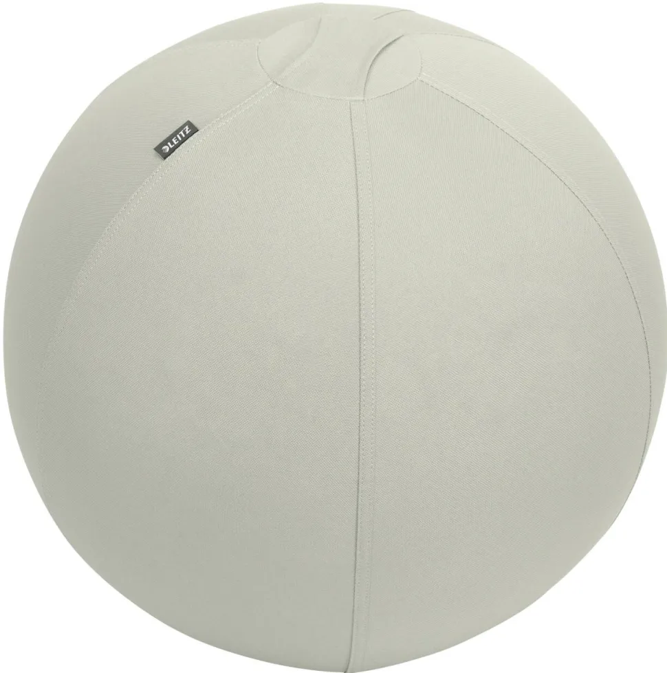 Leitz Ergo Ergonomische zitbal 6541 Stopfunctie Draaggreep Wasbaar 55 cm Tot 120 kg Lichtgrijs