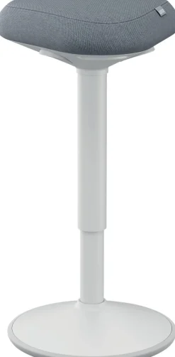 Leitz Ergo Wiebel stakruk 6545 met verstelbare comfortzitting 57 - 82 cm tot 110 kg lichtgrijs