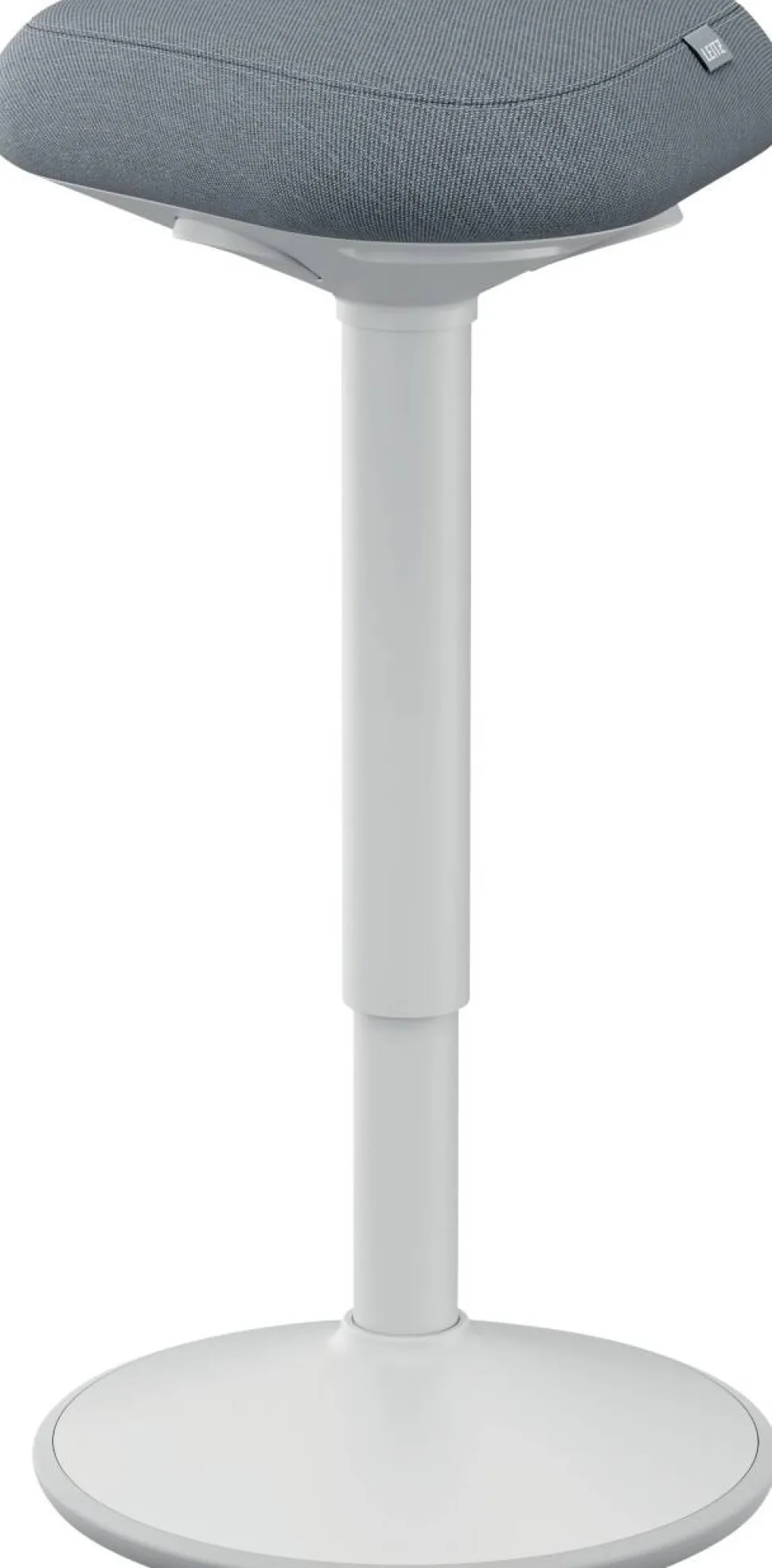 Leitz Ergo Wiebel stakruk 6545 met verstelbare comfortzitting 57 - 82 cm tot 110 kg lichtgrijs
