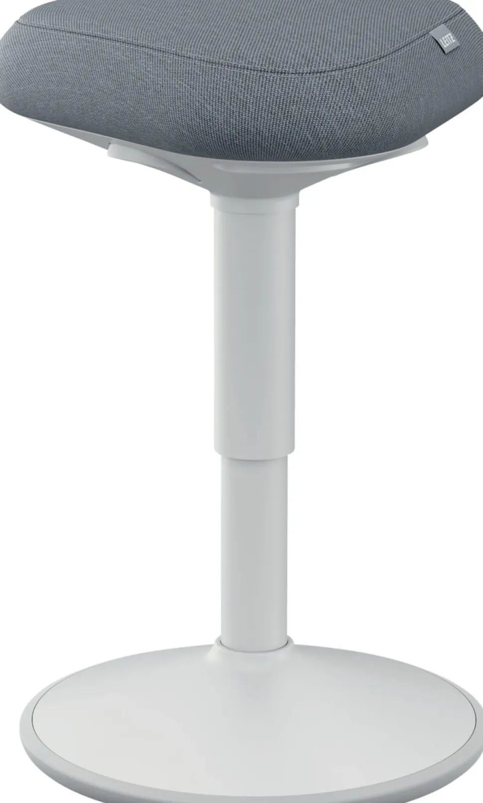 Leitz Ergo Wiebel zitkruk 6544 met verstelbare comfortzitting 47 - 64 cm tot 110 kg lichtgrijs
