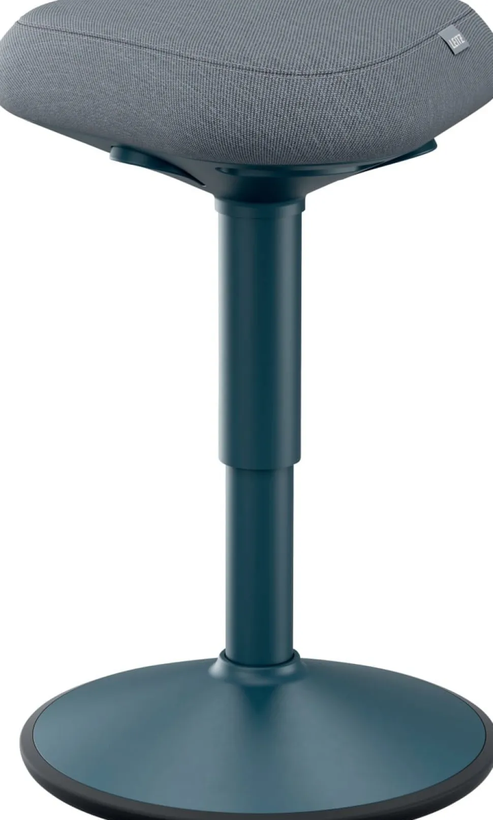 Leitz Ergo Wiebel zitkruk 6544 met verstelbare comfortzitting 47 - 64 cm tot 110 kg donkergrijs
