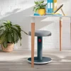 Leitz Zit-sta-kruk 65180089 Ergo Cosy Met verstelbare zitting 46 - 79 cm Tot 110 kg Grijs