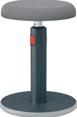 Leitz Zit-sta-kruk 65180089 Ergo Cosy Met verstelbare zitting 46 - 79 cm Tot 110 kg Grijs