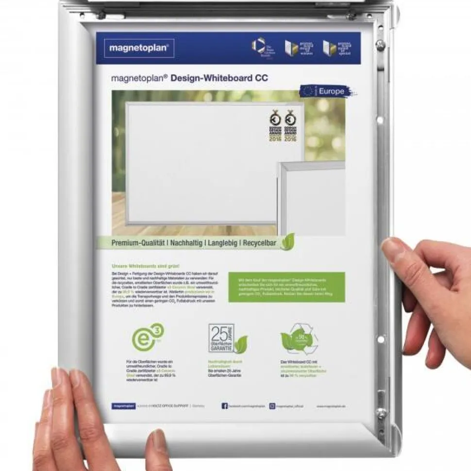 magnetoplan A2 Kliklijst Zilver Aluminium SFA2S 45 (B) x 1,2 (D) x 62,4 (H) cm