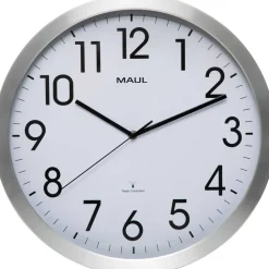 Maul MAULmove Analoog Wandklok Wit, zilver 40 x 40 x 40 x 5,1 cm