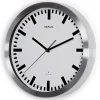 Maul MAULpilot Analoog Wandklok Wit, zilver 30,5 x 30,5 x 30,5 x 4,7 cm