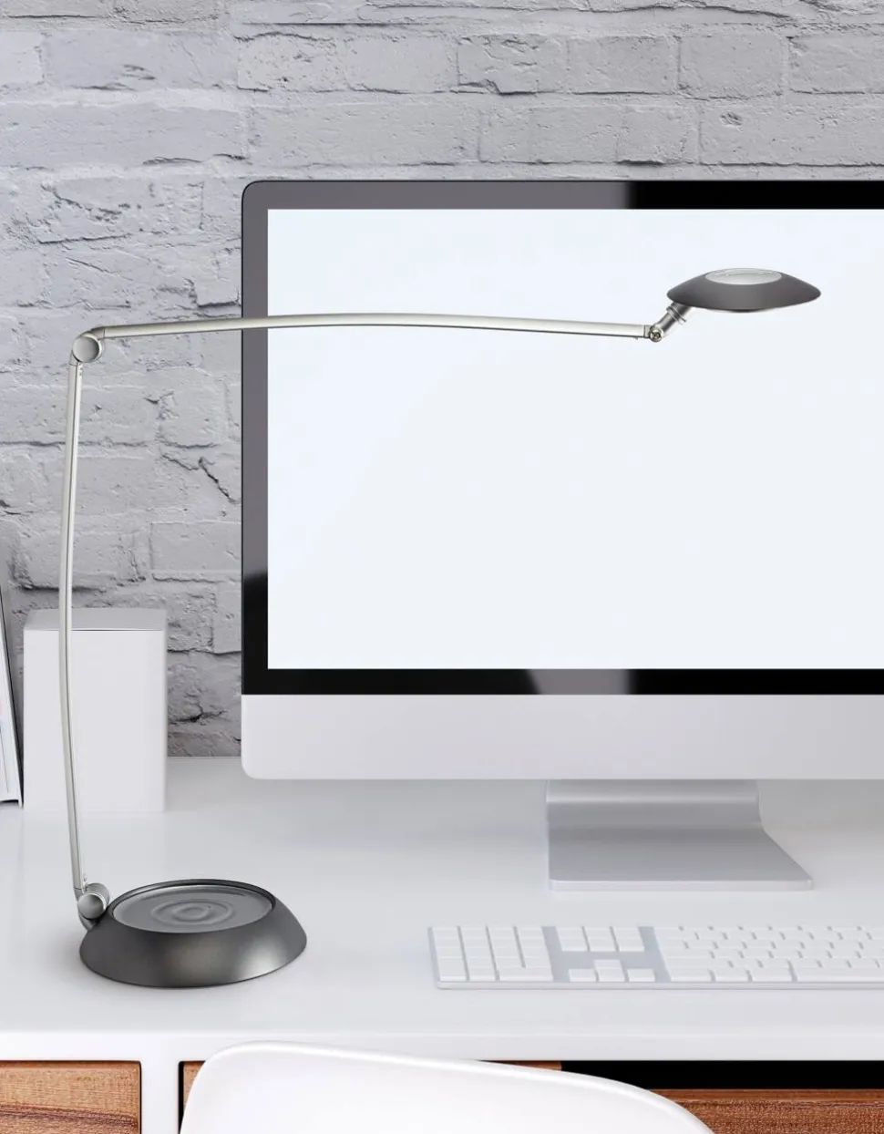 Maul MAULspace Bureaulamp LED Zilver Netstroom 210 x 550 x 485 mm