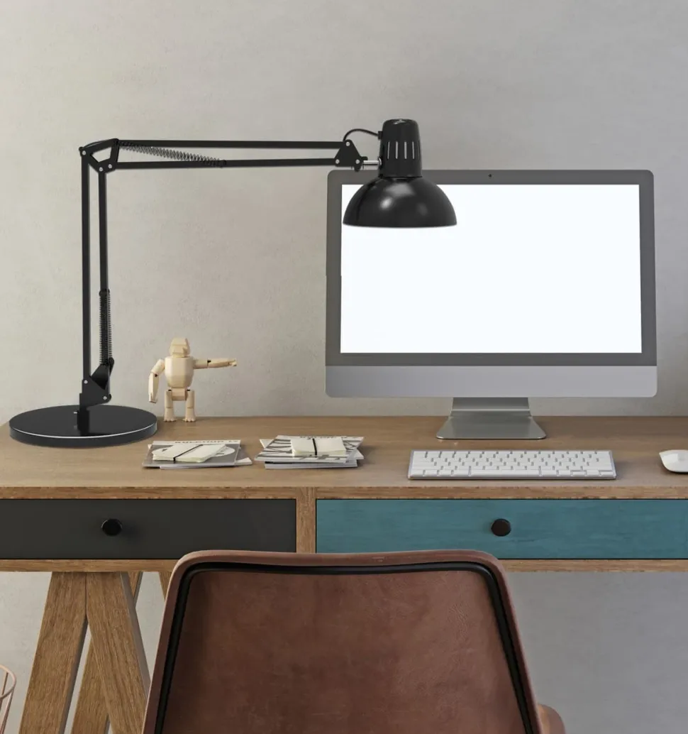 Maul MAULstudy Vrijstaand Bureaulamp LED E27 (zonder lamp) Zwart Netstroom 230 x 695 x 490 mm